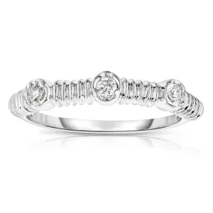 0.12Ct Diamond Stackable Ring in 14K Gold