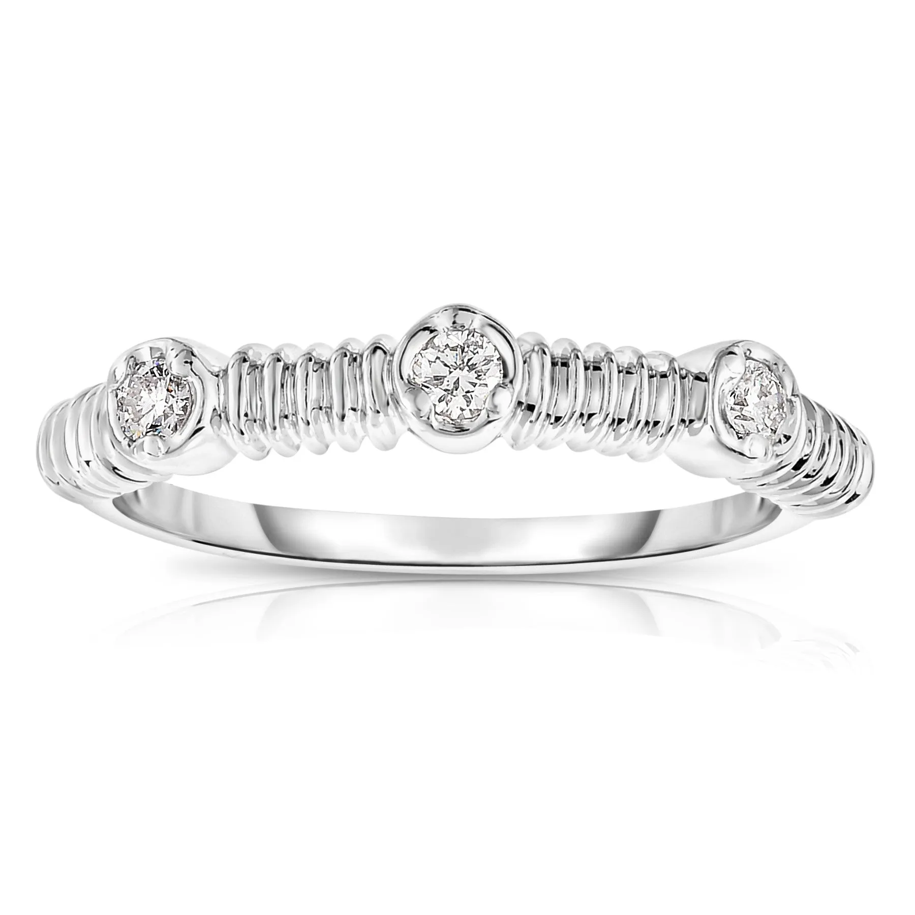 0.12Ct Diamond Stackable Ring in 14K Gold