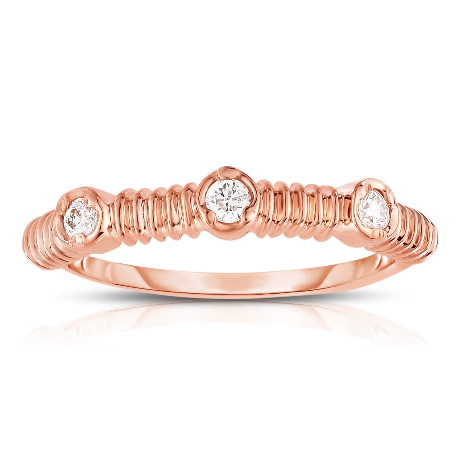 0.12Ct Diamond Stackable Ring in 14K Gold