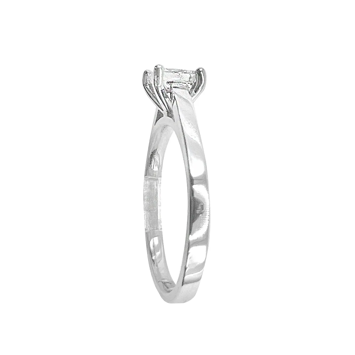 0.50ct Princess Cut D Colour Diamond Ring | Pre-Loved | Platinum