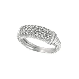 0.65 Carat Natural Diamond Ring Band G SI 14K White Gold