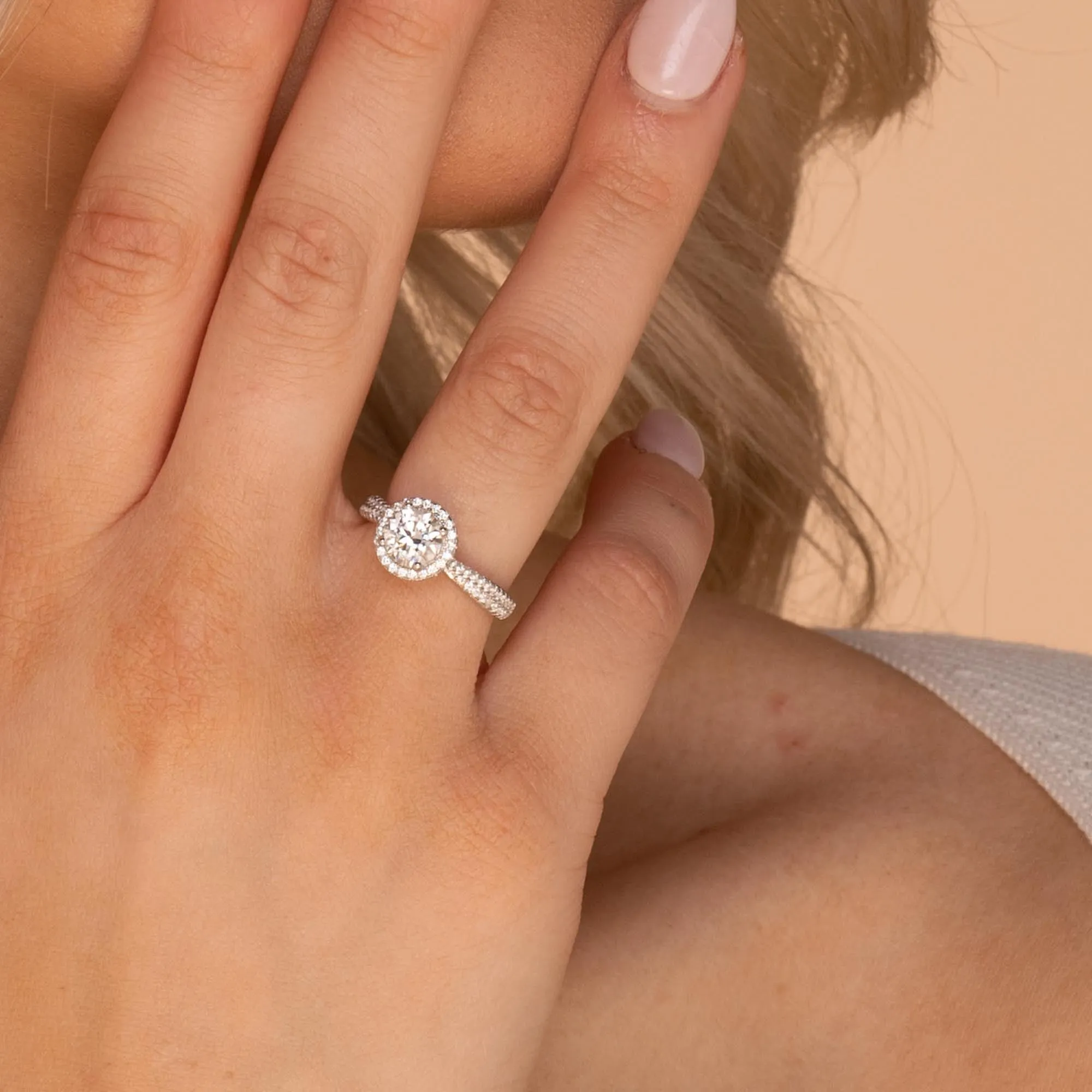 1 ct The Addison Moissanite Diamond Ring