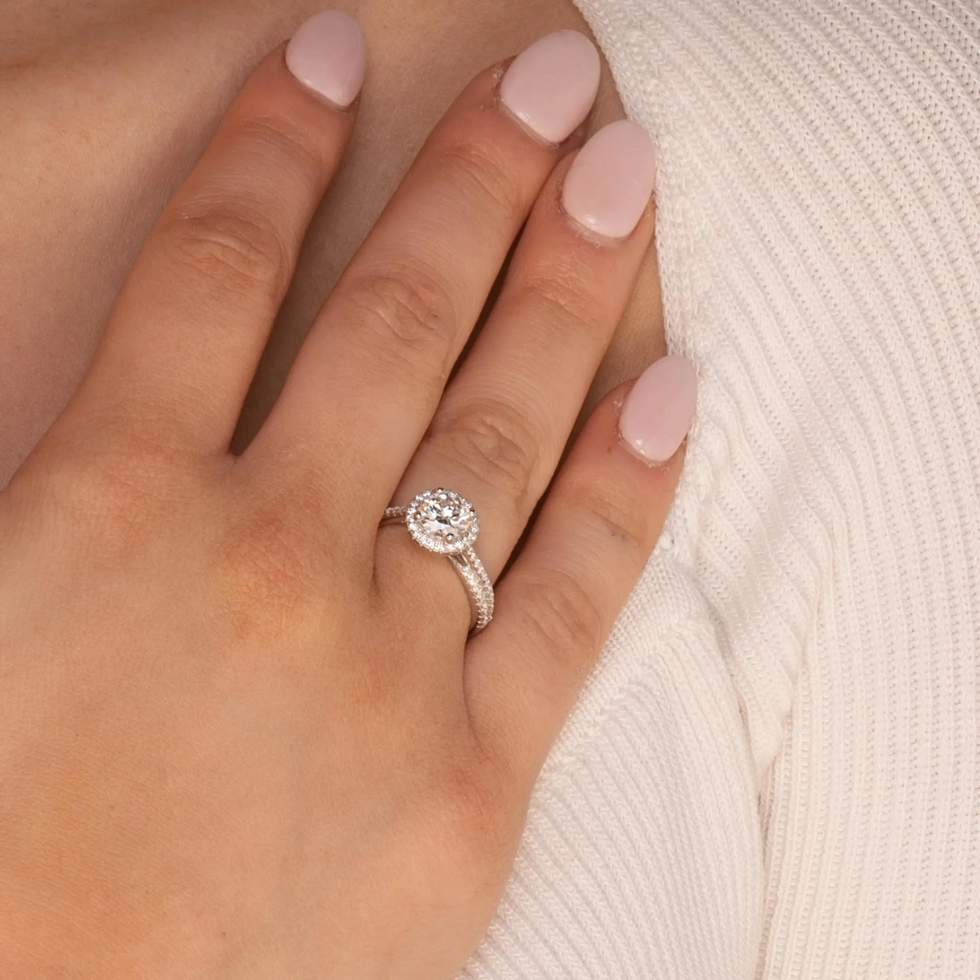 1 ct The Addison Moissanite Diamond Ring