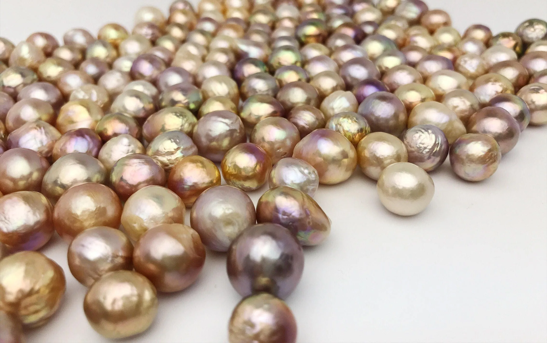 100% Natural Color, Edison Loose Pearls 10mm - 13mm, A (177)