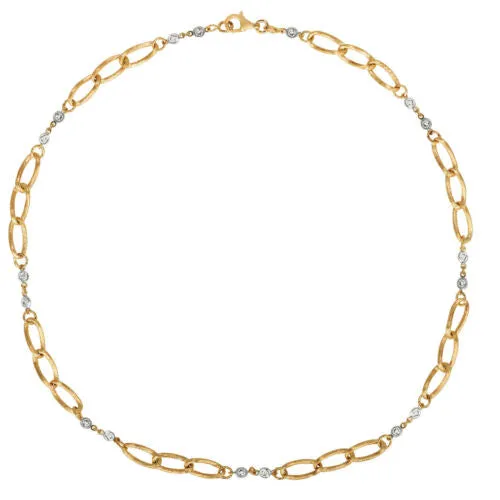 1.02 Carat Diamond Chain Style Necklace G SI 14K Yellow Gold 18''