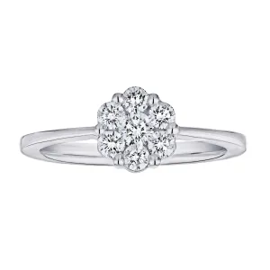 10K White Gold Diamond Rings