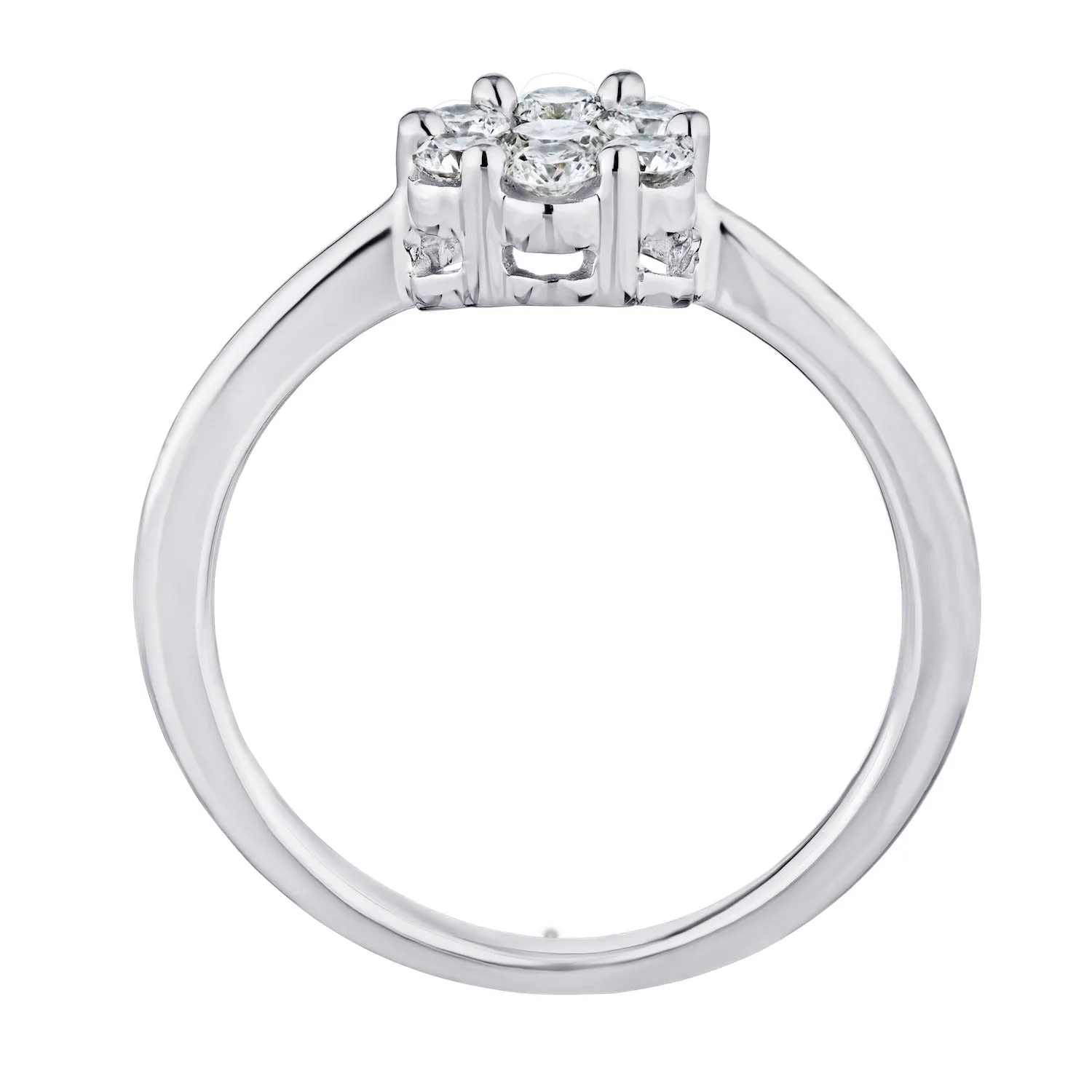 10K White Gold Diamond Rings