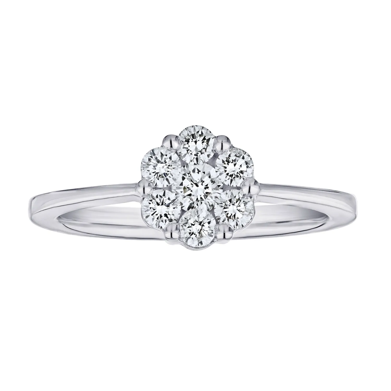 10K White Gold Diamond Rings