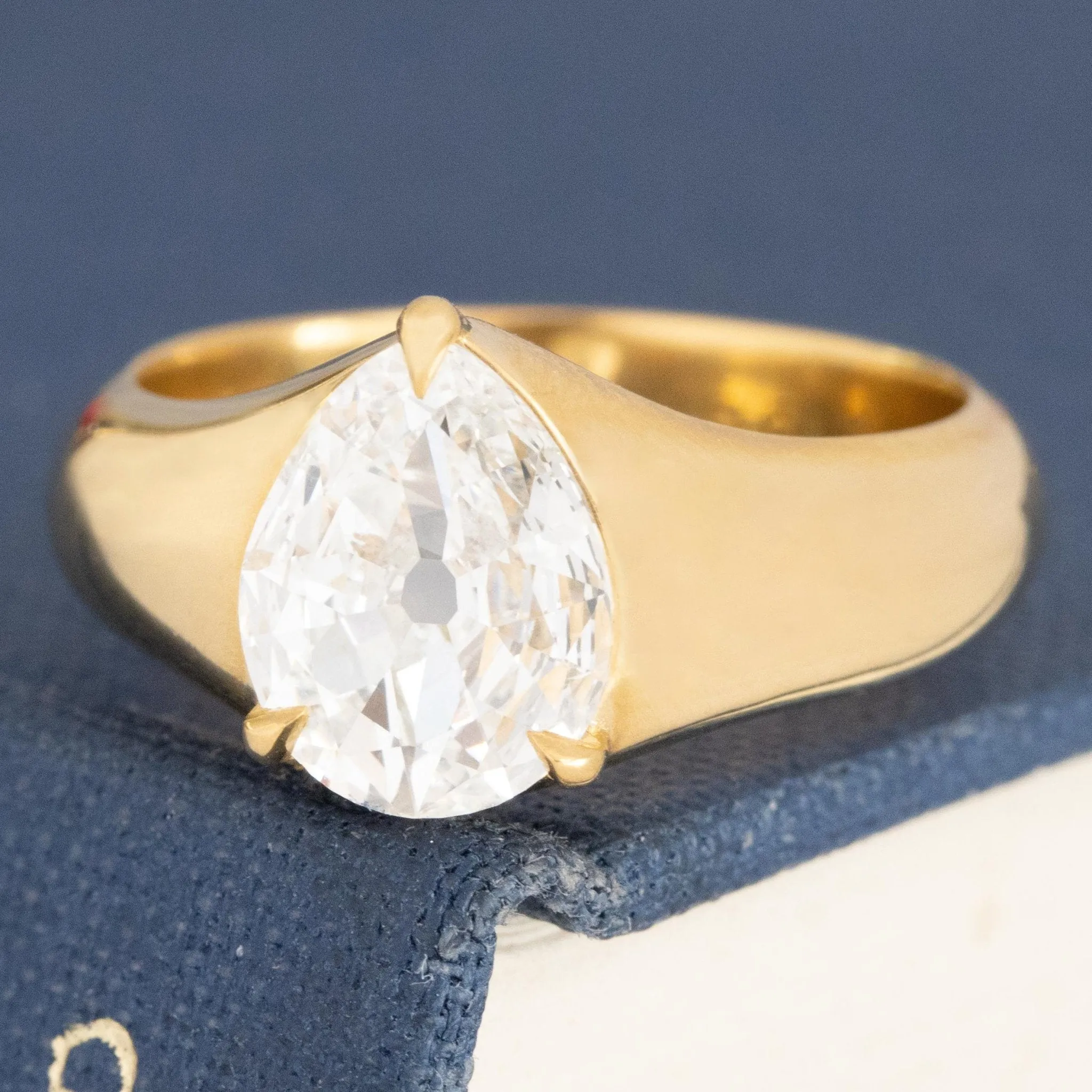 1.19ct Pear Cut Diamond Solitaire