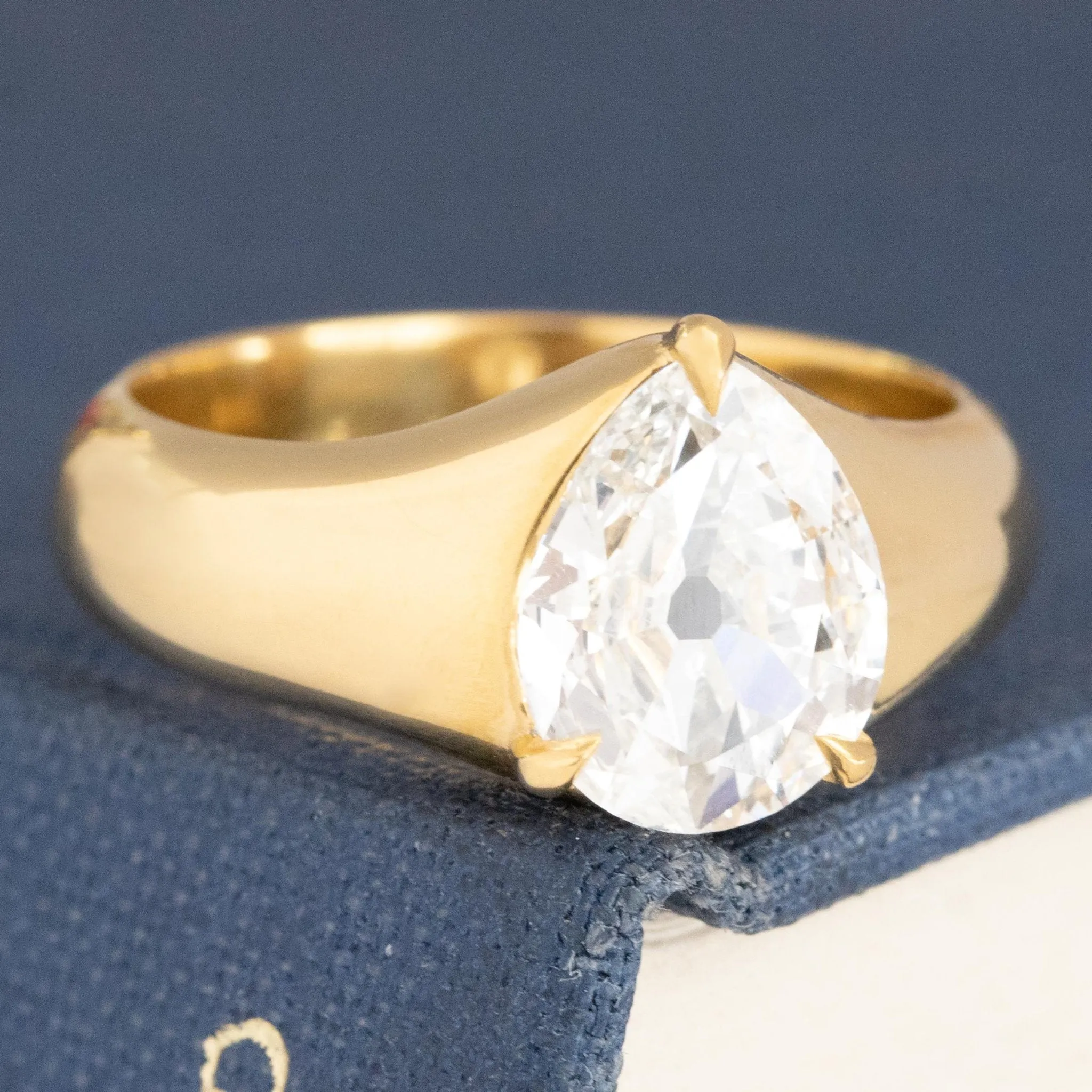 1.19ct Pear Cut Diamond Solitaire