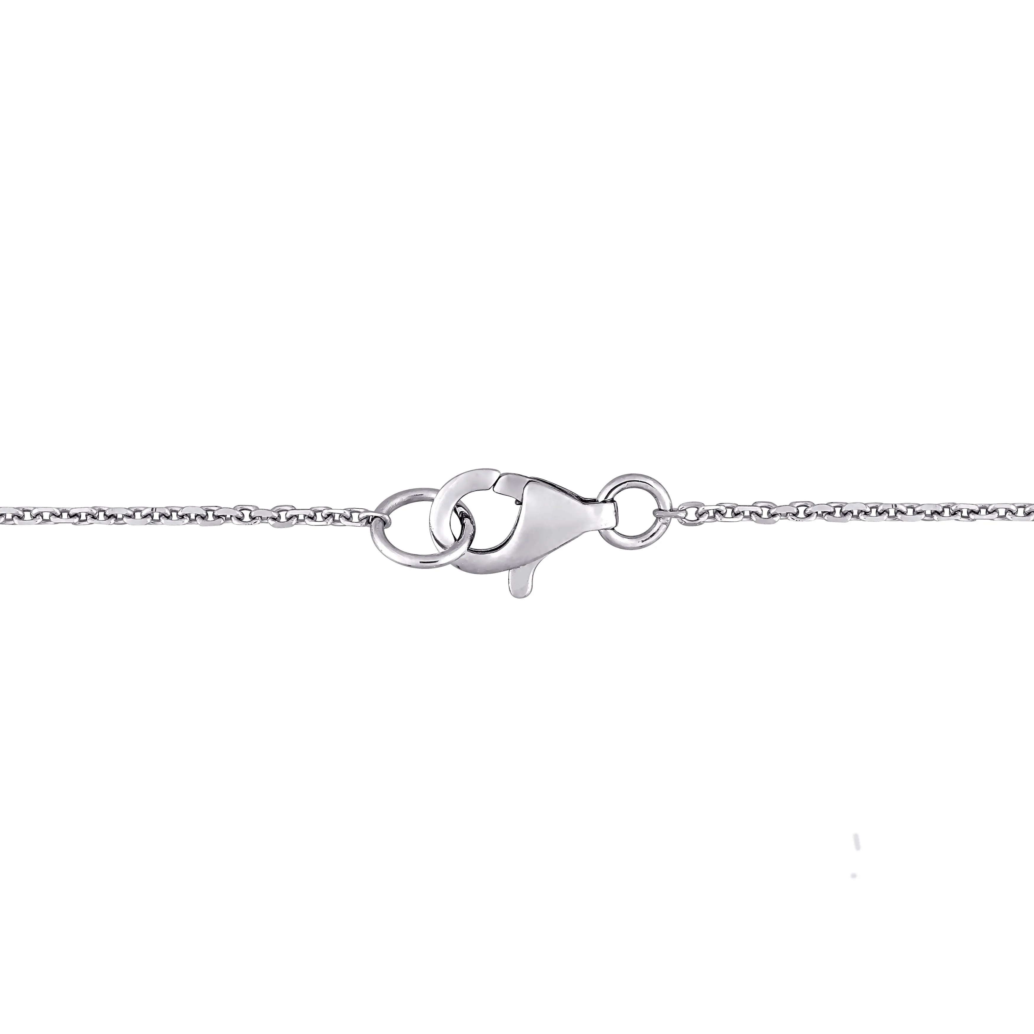 1/3 CT Diamond TW Necklace With Chain 14k White Gold GH SI Length (inches): 18