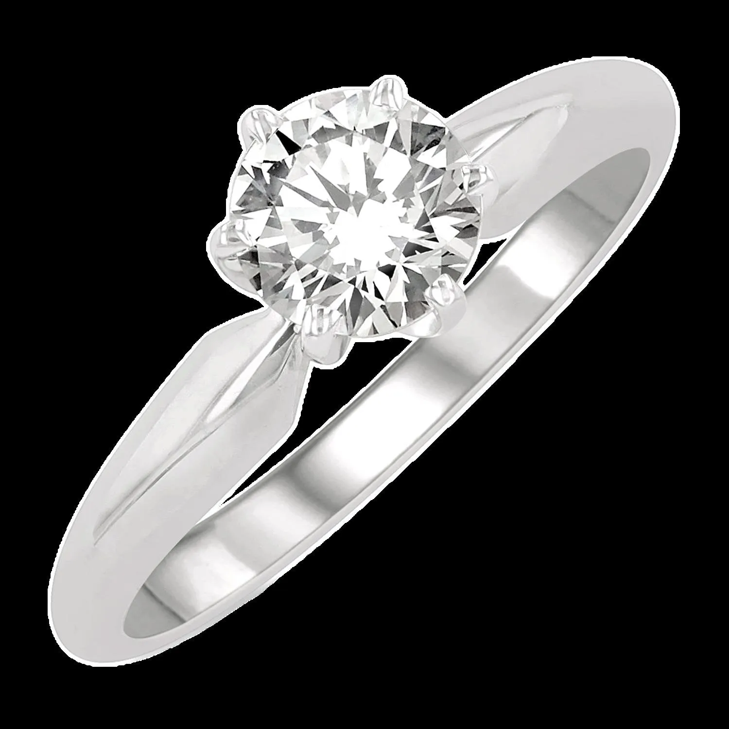 14K 0.75ct Diamond Solitaire Round-Ring