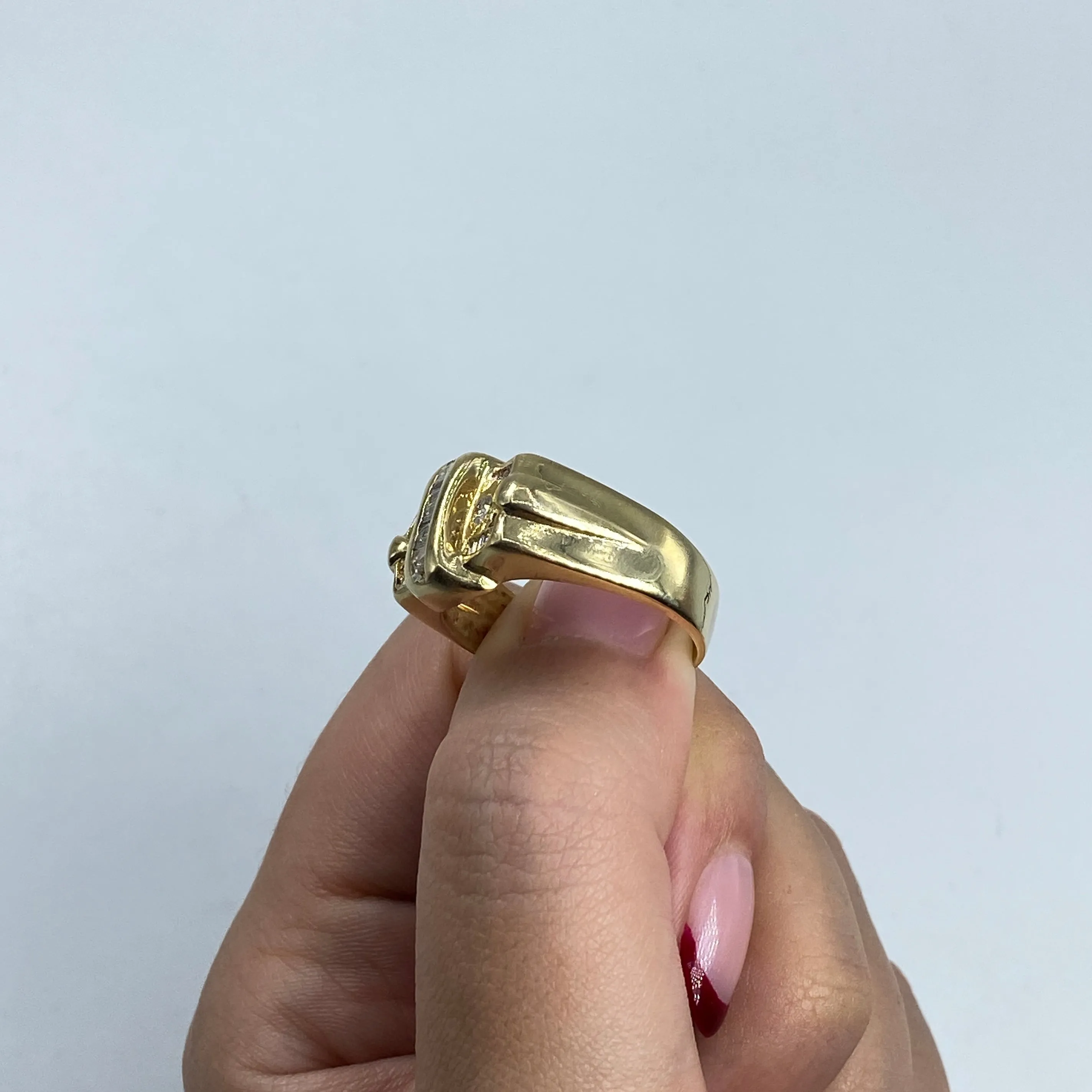 14K Diamond Baguette Cut Ring