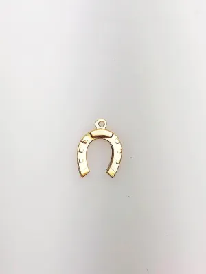 14K Gold Fill Horseshoe Charm w/ Ring, 9.0mm, Made in USA - 42