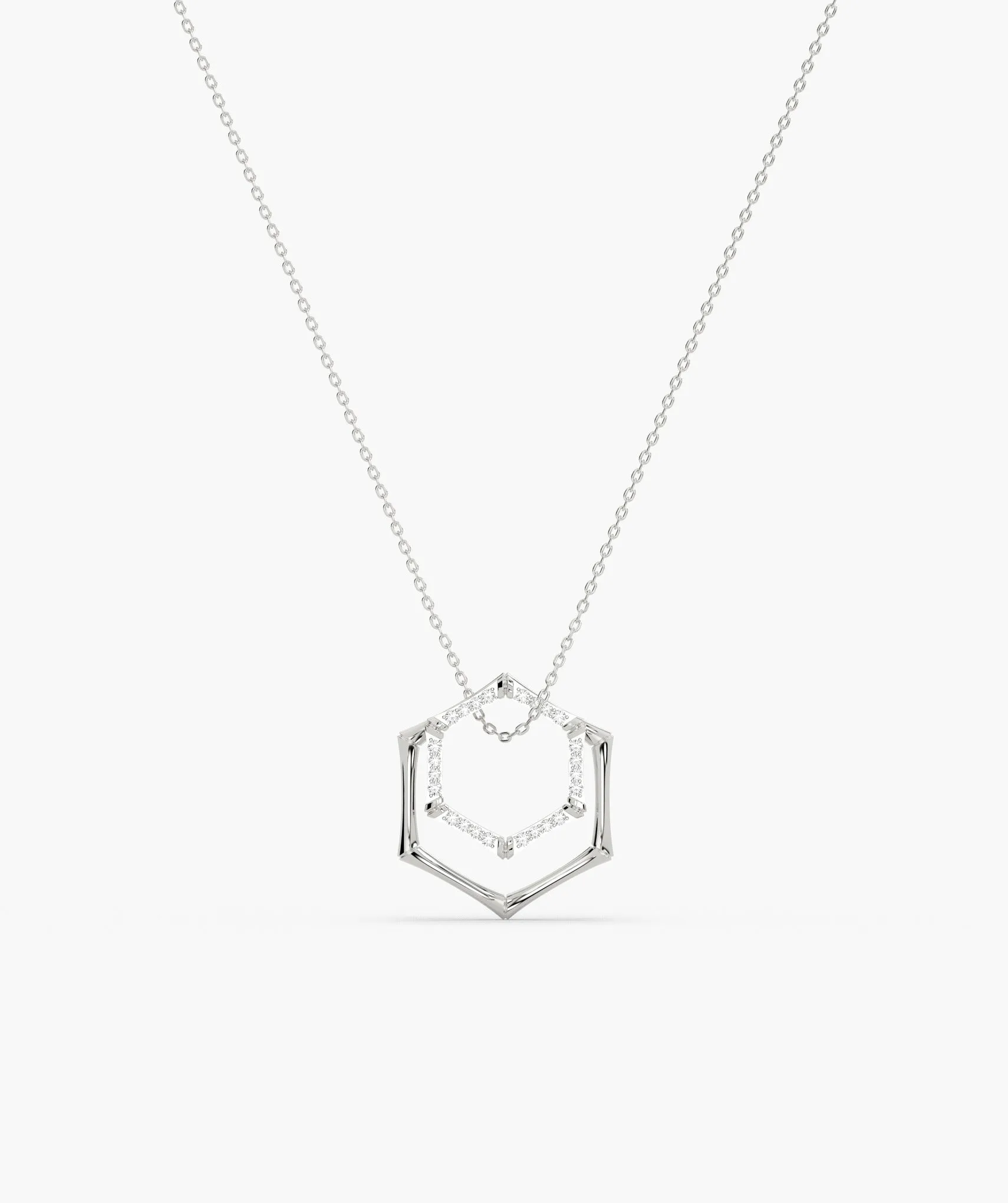 14K Gold Geometric Glint Necklace