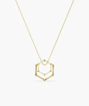 14K Gold Geometric Glint Necklace