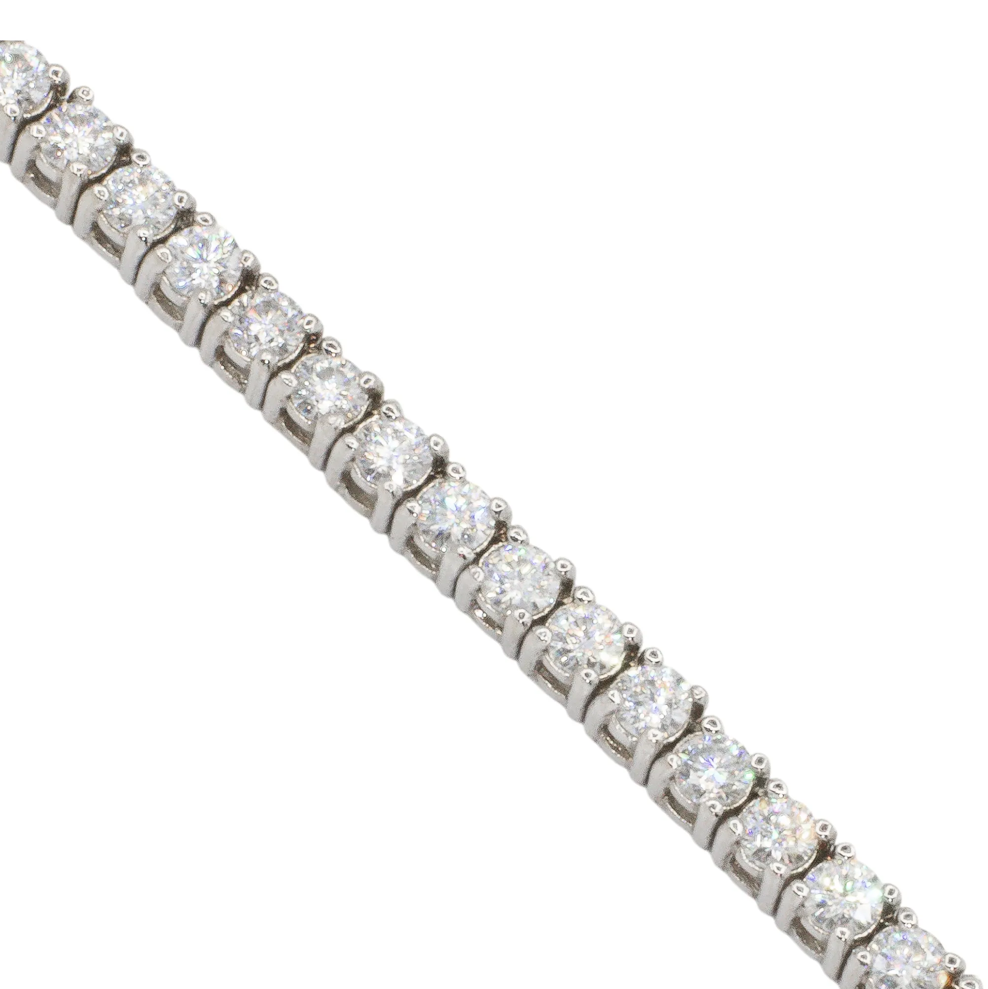 14k Gold Lab Diamond Tennis Chain 2.5 MM 11.2 CTW 5pt