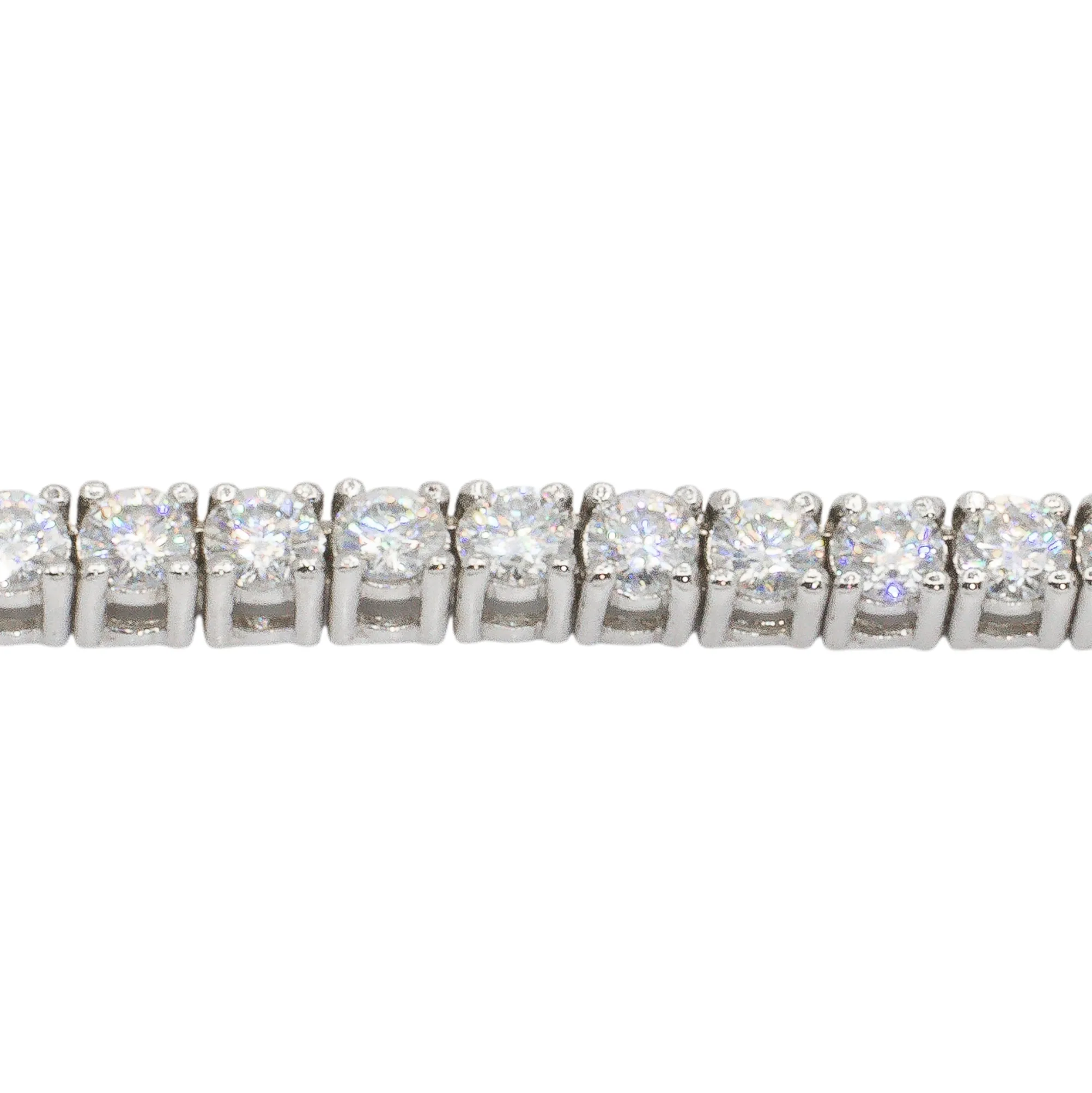 14k Gold Lab Diamond Tennis Chain 2.5 MM 11.2 CTW 5pt