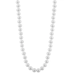 14K Yellow Gold Clasp (7-7.5mm) Freshwater Pearl Strand Necklace