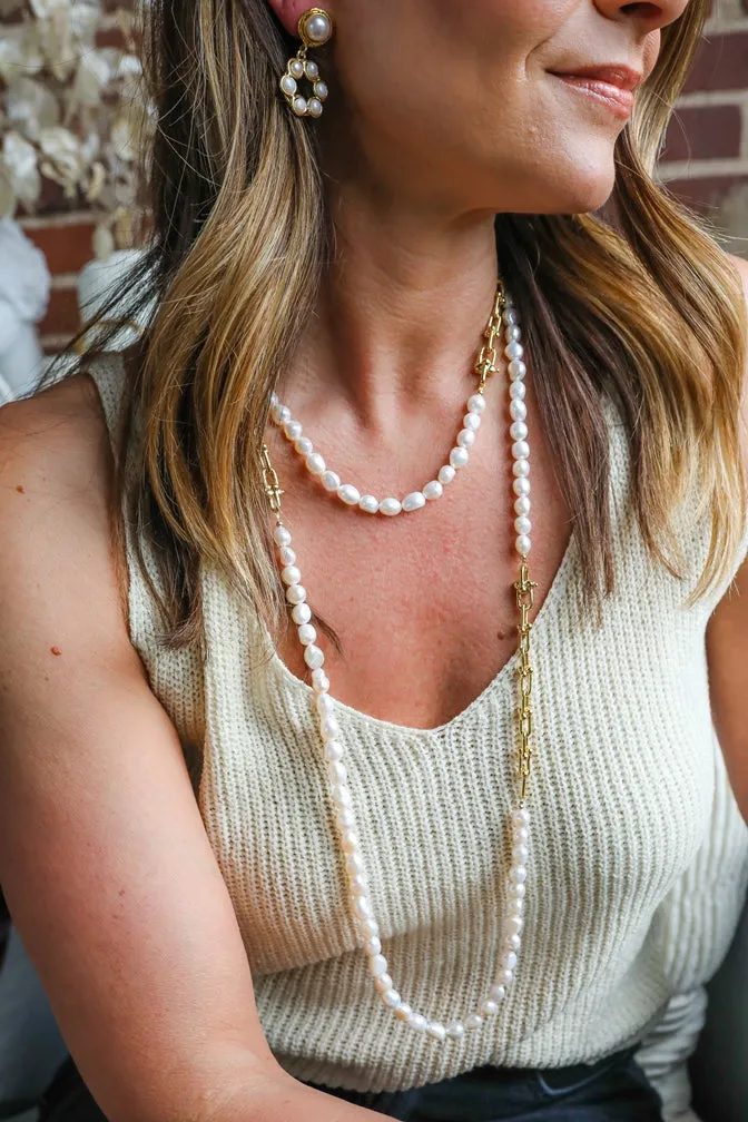 151-01-G-SHORT | THE ROXY NECKLACE ON GOLD 18"
