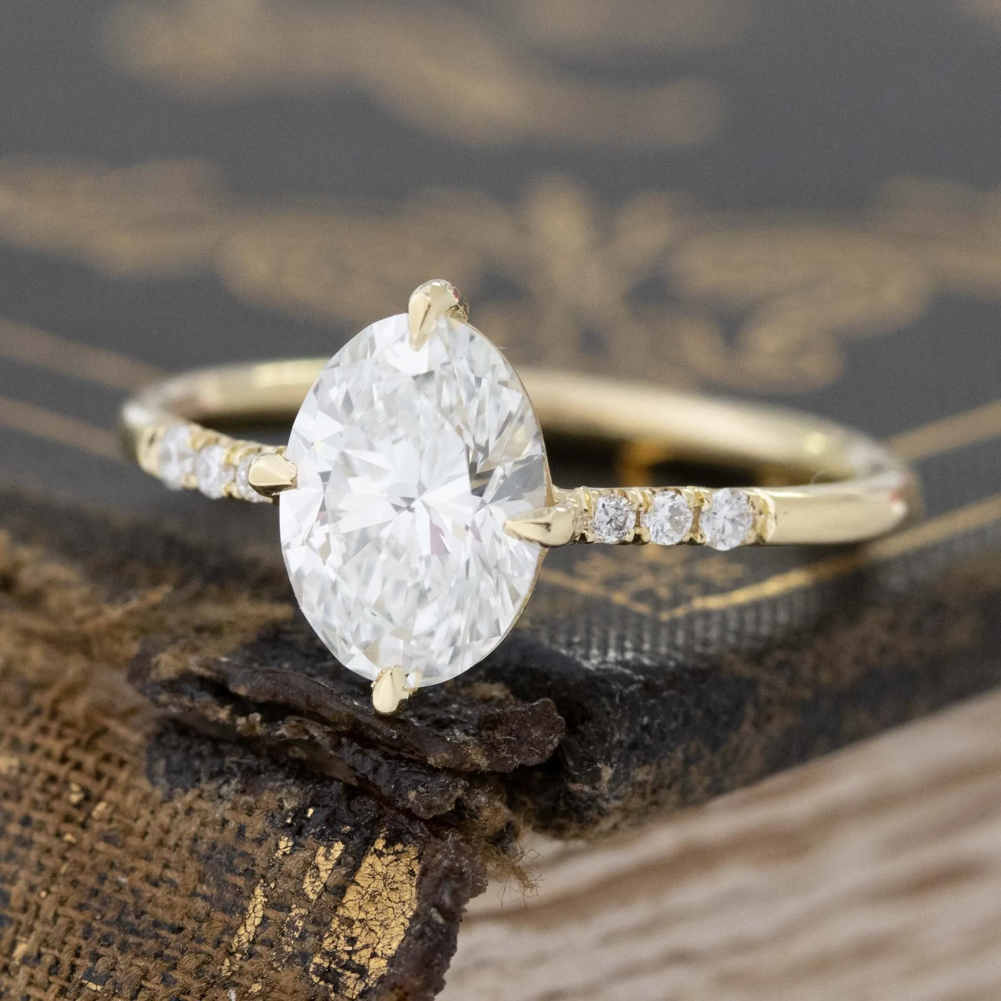 1.51ct Oval Cut Diamond Solitaire, GIA E VS2