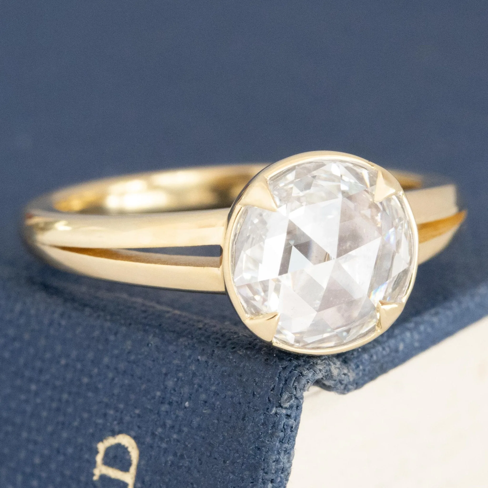 1.53ct Rose Cut Diamond Solitaire