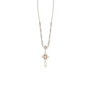 18 Karat White Gold “Snow Queen” Diamond and Pearl Necklace