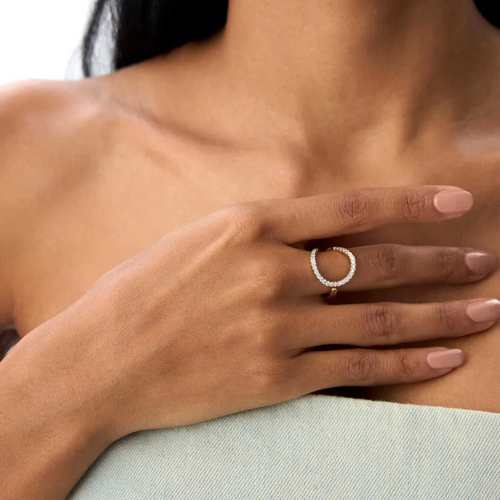18K Gold Sculptural Diamond Rings