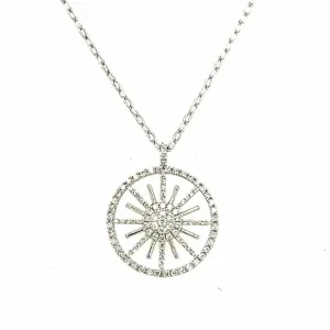 18K White Gold Diamond Fashion Necklace
