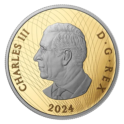 1.93 oz Pure Gold Coin - The Sapphire Jubilee Snowflake Brooch - Royal Canadian Mint - .9999 Au (Mintage: 250)