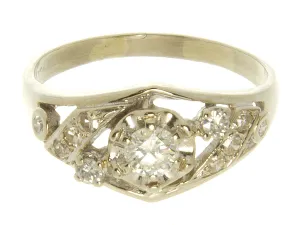1950s 1/2ct Diamond Cocktail Ring