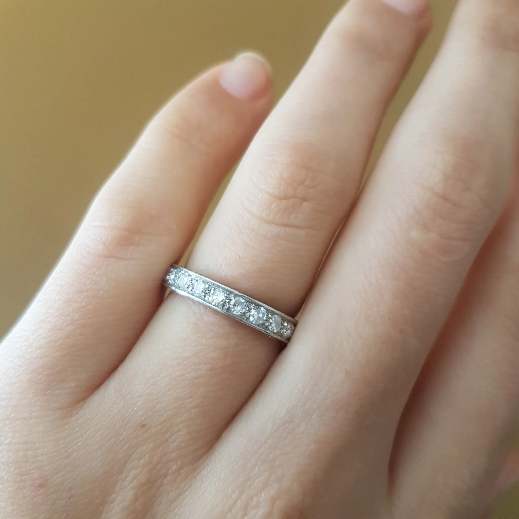 1CTW DIAMOND ETERNITY BAND IN PLATINUM