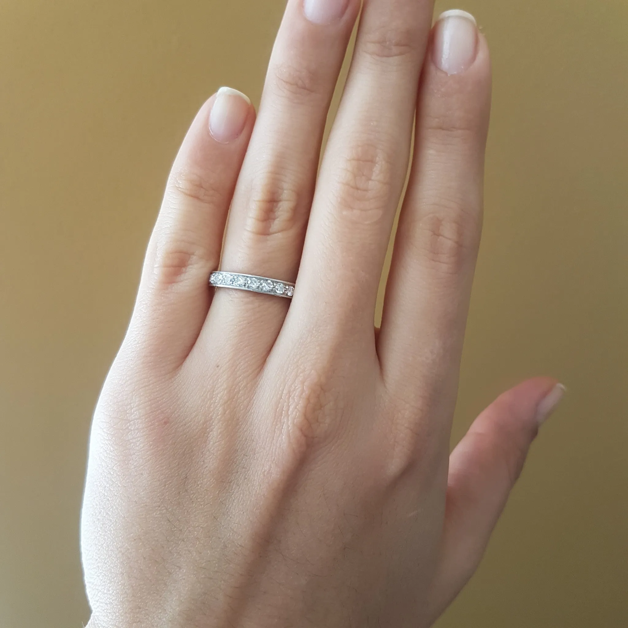 1CTW DIAMOND ETERNITY BAND IN PLATINUM