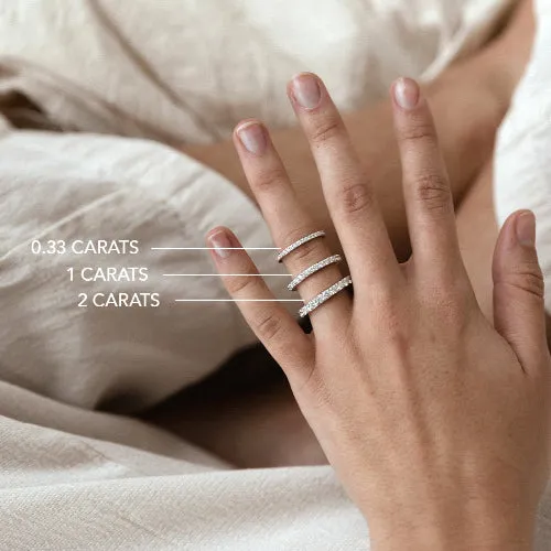 2 Carat Diamond Eternity Band Ring - 18K Gold | VS Clarity