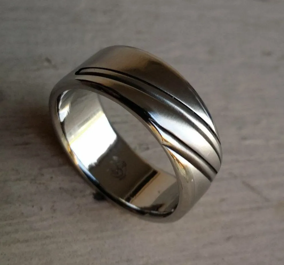 20 "DAPPER" handmade stainless steel ring (not casted)