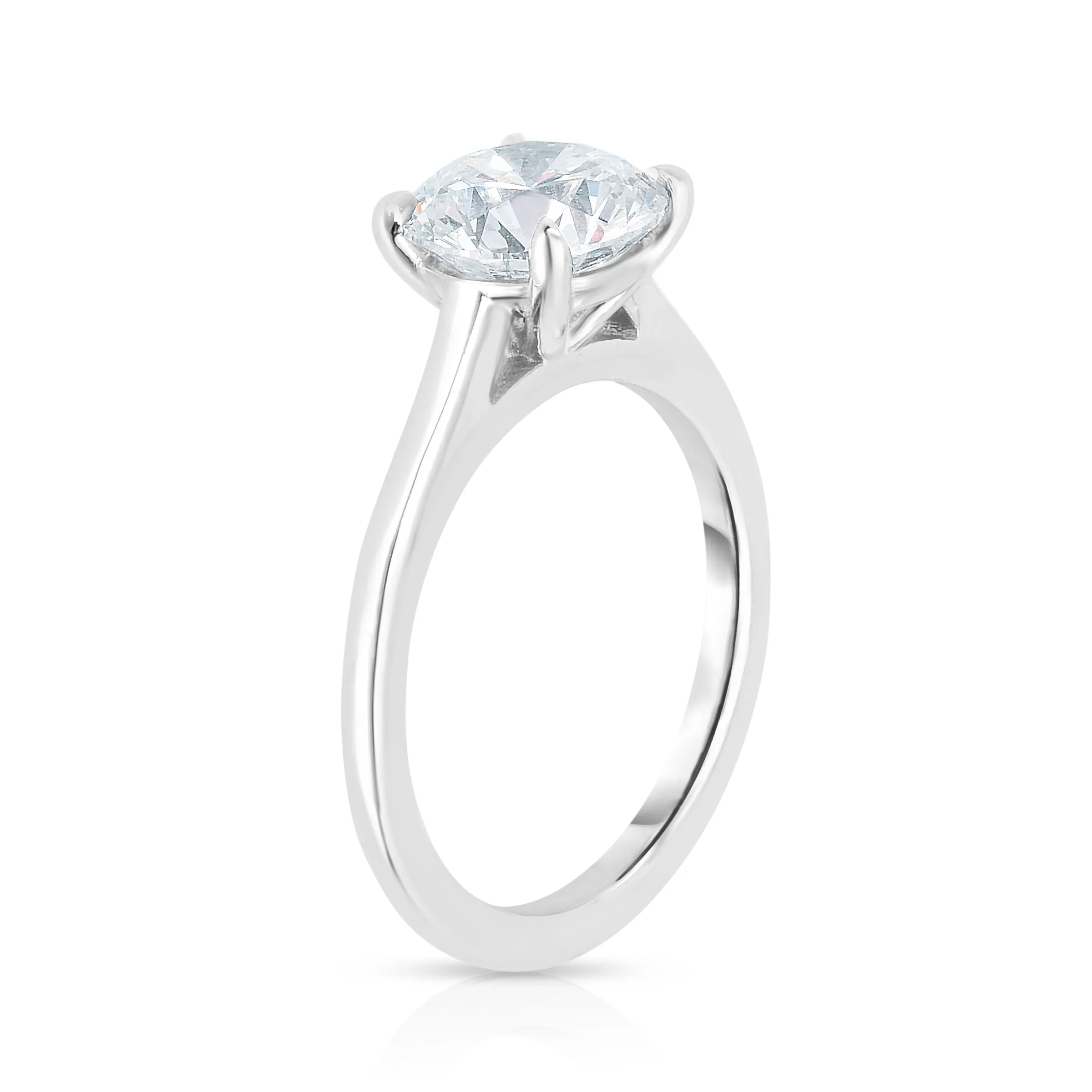 2.09CT ROUND CUT ENGAGEMENT RING