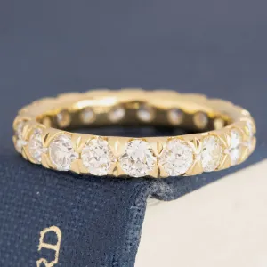 2.22ctw Old European Cut Diamond Eternity Band