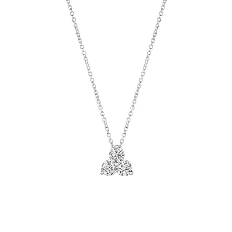 3 DIAMOND NECKLACE 14Kx1 GOLD (0.75 CTW)