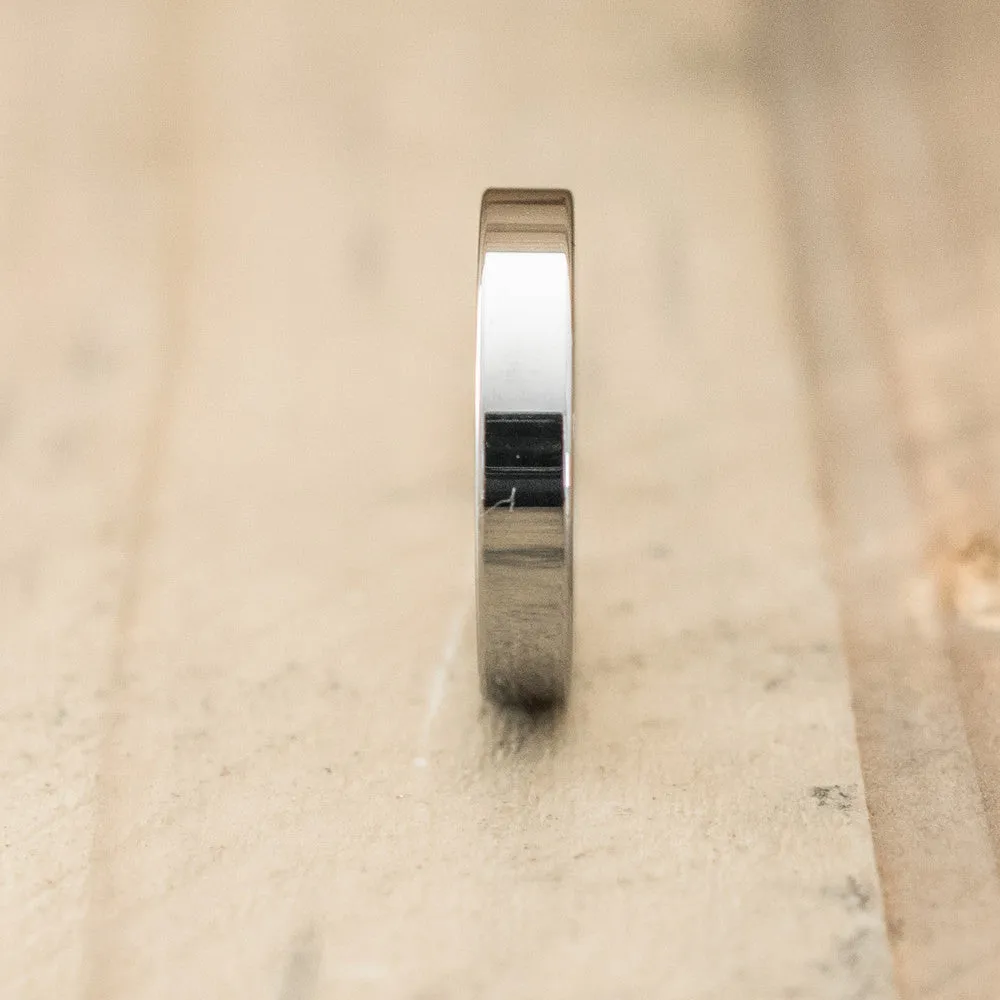 4mm Tungsten Carbide Pipe Cut Flat Ring