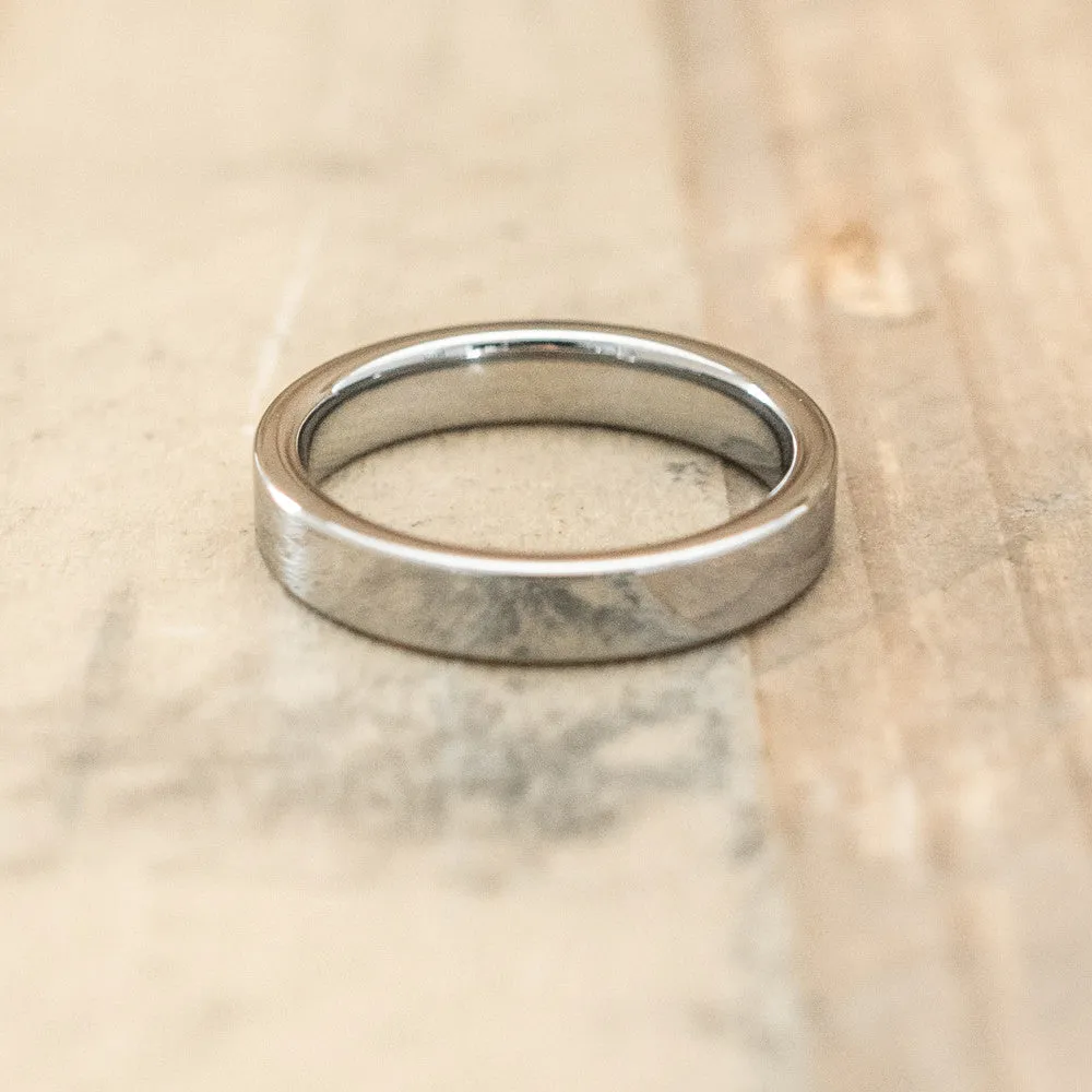 4mm Tungsten Carbide Pipe Cut Flat Ring
