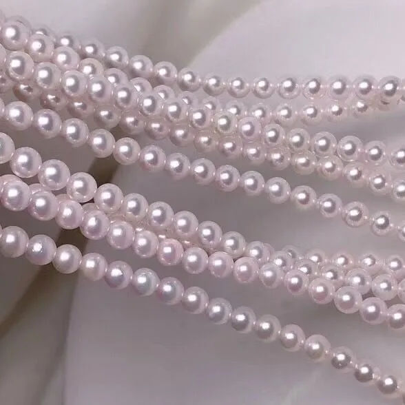 5.5-6.0 mm Baby White Akoya Pearl Necklace in 18 Inch