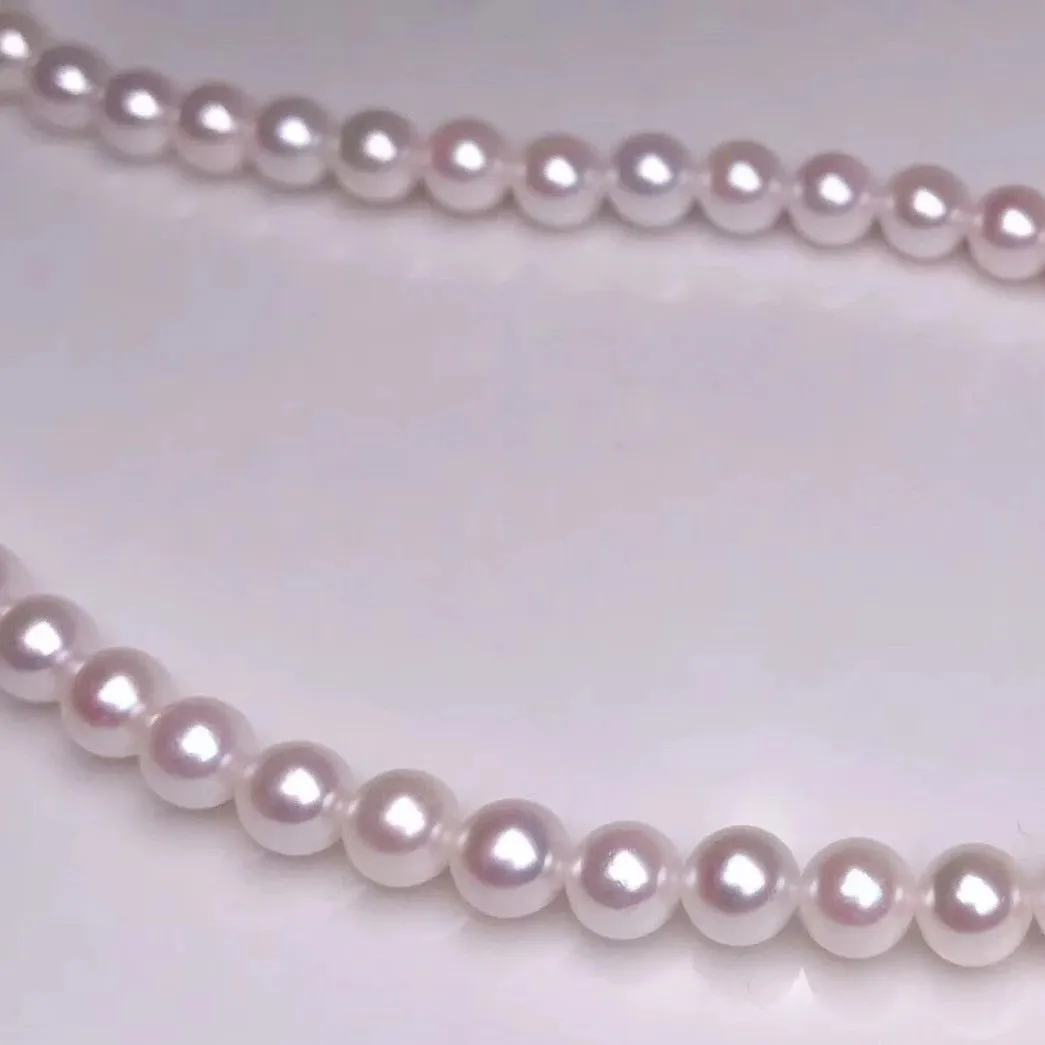 5.5-6.0 mm Baby White Akoya Pearl Necklace in 18 Inch
