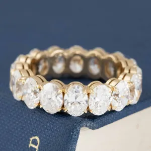 6.73ctw Oval Diamond Eternity Band