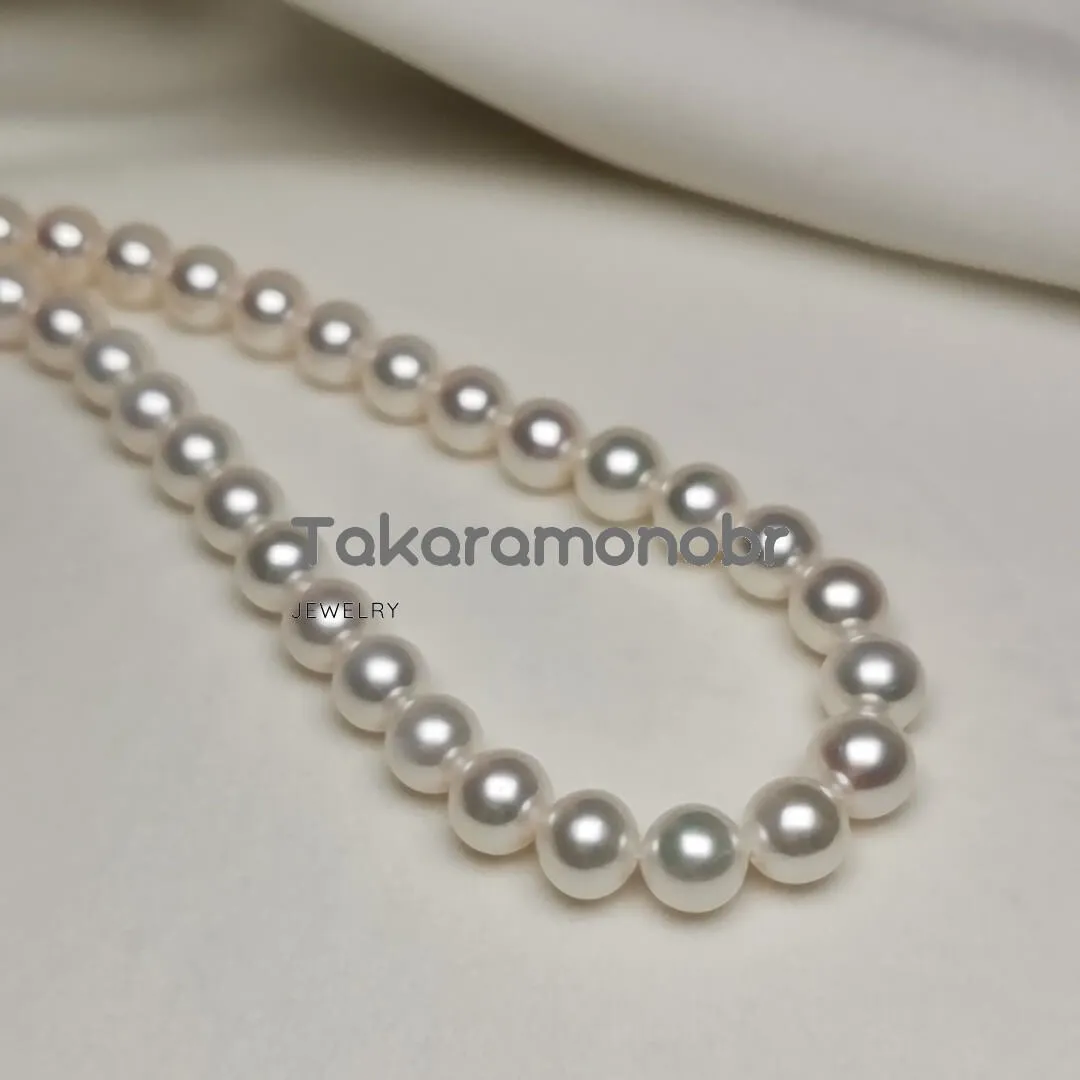 7.0-8.0 mm 16" White Freshwater Pearl Necklace