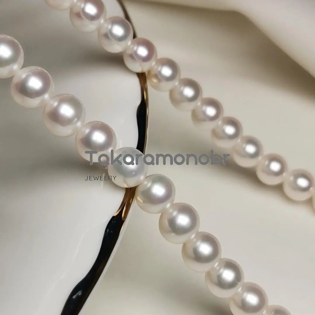 7.0-8.0 mm 16" White Freshwater Pearl Necklace
