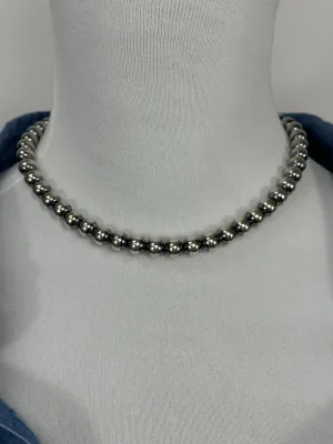 8MM Navajo Style Pearl Necklace