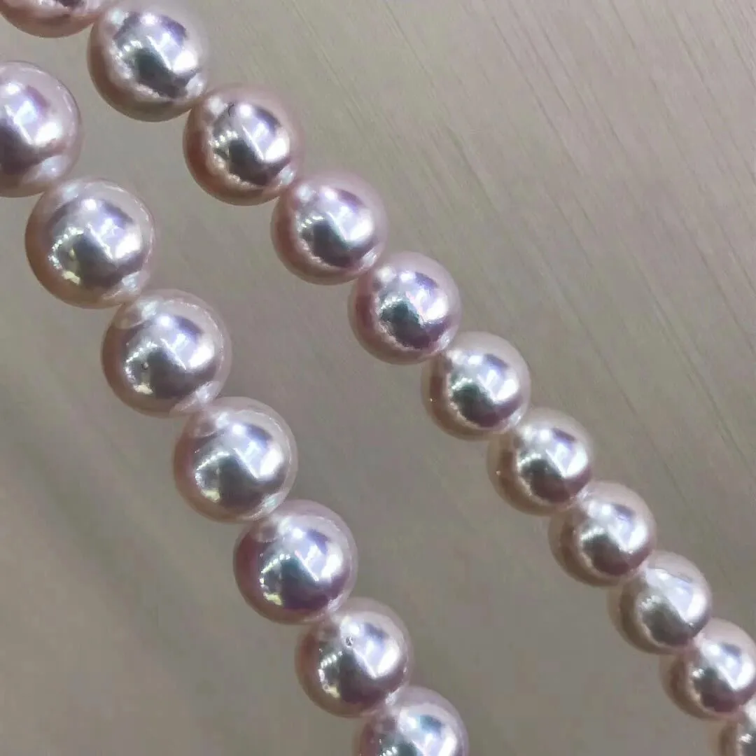9.0-9.5 mm Japanese Akoya Cultured Pearl Necklace in White