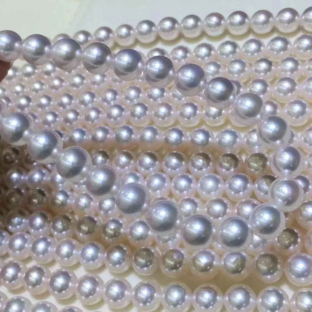 9.0-9.5 mm Japanese Akoya Cultured Pearl Necklace in White