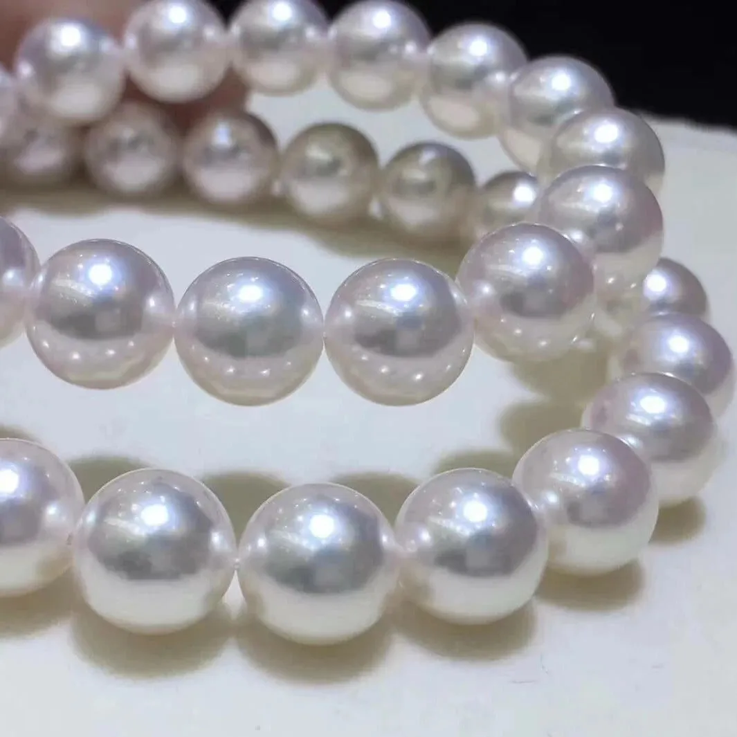 9.0-9.5 mm Japanese Akoya Cultured Pearl Necklace in White