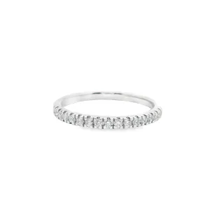 9ct White Gold Round Brilliant Lab Grown Diamond Eternity Band TDW= 0.32ct